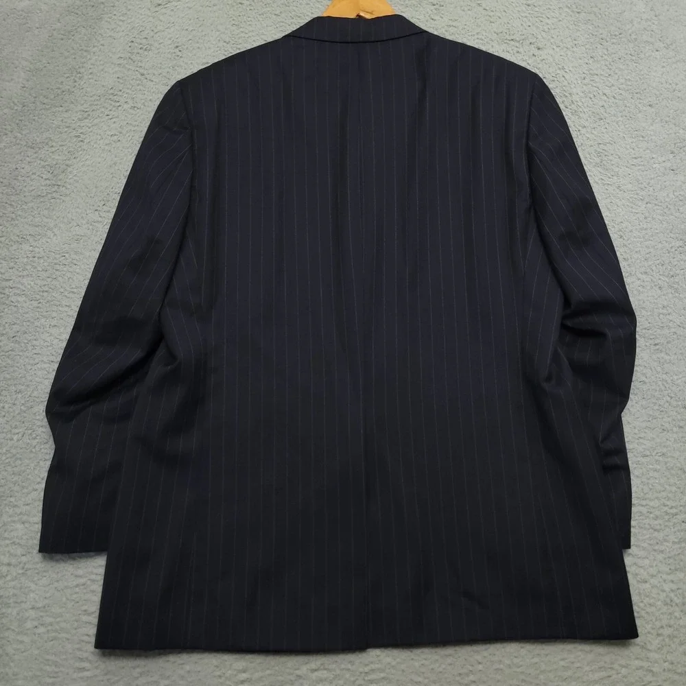 Lauren Ralph Lauren L517397F Pinstripe Blazer‎ Men 44R Navy EUC